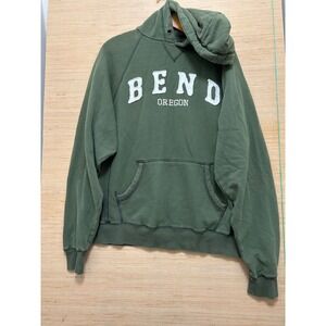 Blue 84‎ Bend Oregon Graphic Hoodie Sweatshirt Unisex Green Size M